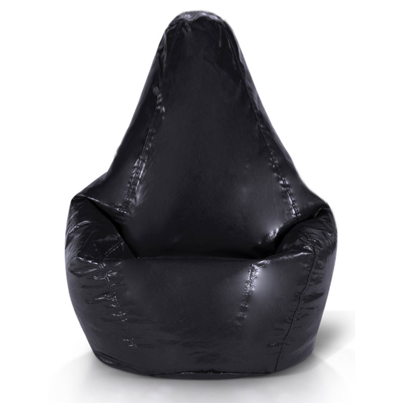 Black Faux Leather Bean Bag Chair Keweenaw Bay Indian Community